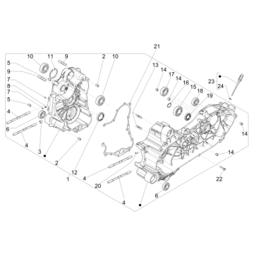 Carter Piaggio MP3 500 LT Sport 2014-2016