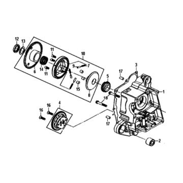 Carter rechts / oliepomp Sym Crox 50 E4