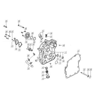 Coperchio carter Kymco MXU 300