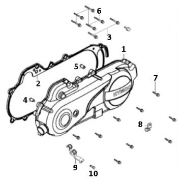Carter mezzo GY6 100 Euro 4 2018→ da l a n