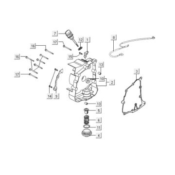 Carter - Astina olio - Filtro olio Kymco People One 125i 4T AC