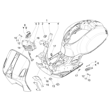 Telaio Vespa GTS 125 IE ABS Euro 4 2019