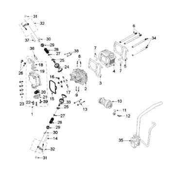 Cilinder Peugeot Django 125 Allure E3 2014-2017