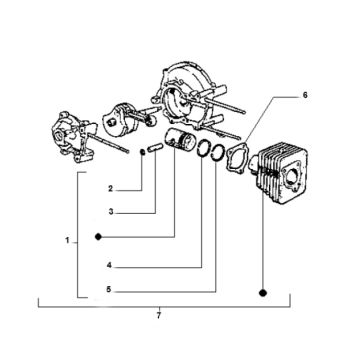 Cilindro - Pistone Piaggio Ciao