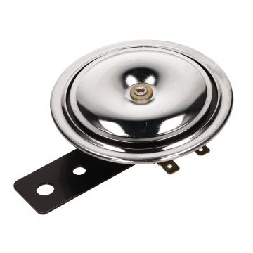 Tromba 12V modello grande 90mm cromata DC=corrente continua universale