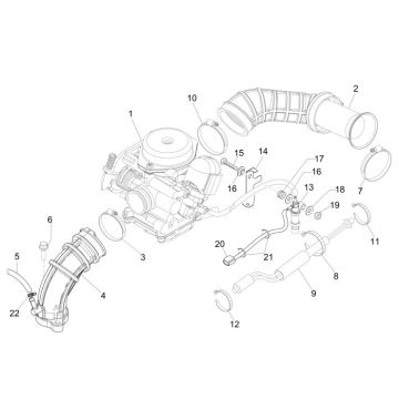 Carburatore Vespa Primavera 50 4T 4V AC