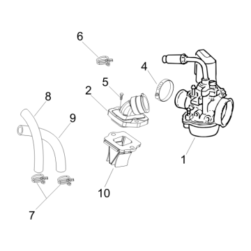Carburatore Gilera Runner 50 SP 50 2 tempi LC 2010-2017
