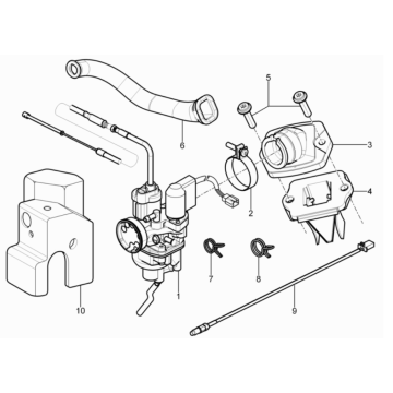 Carburatore Piaggio Typhoon 50 2 tempi Euro 3 2011