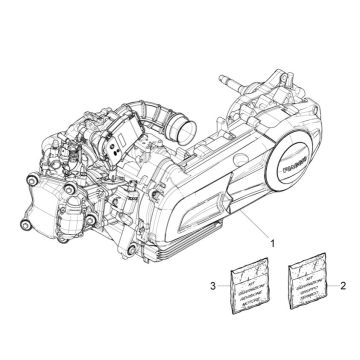 Blocco motore completo Piaggio MP3 300 ie LT Business - Sport (con e senza ABS) 2016-2018