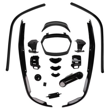 Set completo per modellare e modellare Vespa Sprint nero lucido 16 pezzi (2018->) Power One