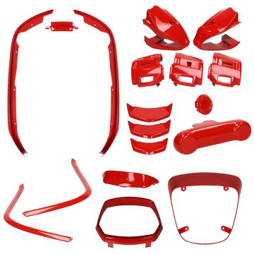 Set completo di cornici stilistiche/decorative Vespa Sprint rosso rosso 8 pezzi (dal 2018)