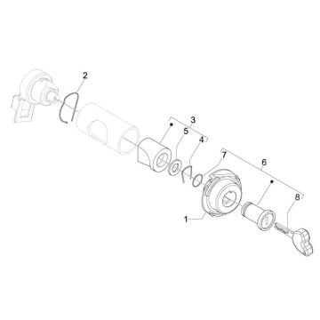 Blocchetto di accensione Vespa S 50 4T 4V AC