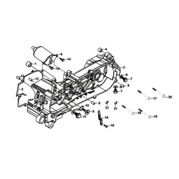 Crank case Sym Orbit II 125i E4