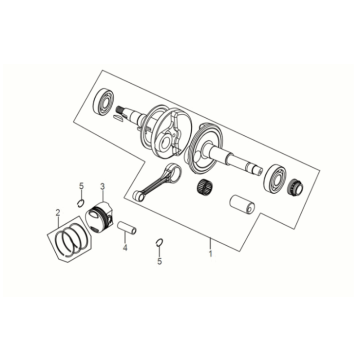 Albero motore Sym Symphony ST 50 4T AC Euro 5
