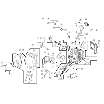 Cylinder head Kymco Super8 R E5