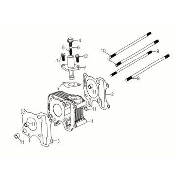 Cilindro Sym Symphony ST 50 4T AC Euro 5