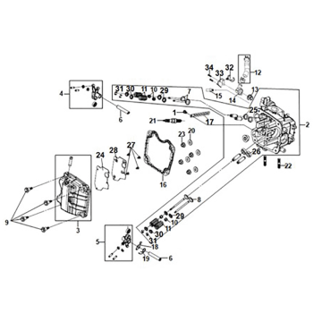 Cylinder head Sym ADX 125i ABS+ TCS E5 2023
