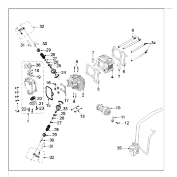 Cylinderkop - cylinder Peugeot Tweet 125 E3 010-2013