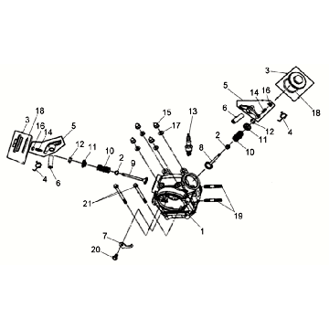 Testa cilindro Sym Allo GT (WH006 S882U) argento bianco