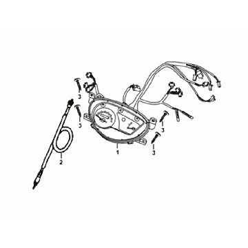 Cavo contachilometri - abitacolo - tachimetro Sym Orbit III nero