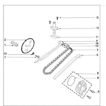 Catena di distribuzione - Guide catena Peugeot Speedfight 3 50 4T AC nero