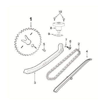 Distribution Peugeot Django 125 EFI E5 2021-2022