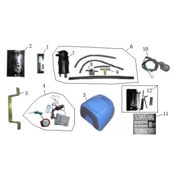 Parti varie: Lintex Retro HT50QT-29 blu crema