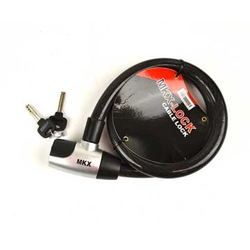 Lucchetto a cavo MKX nero/GR 20x1000mm