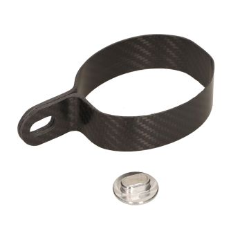 Morsetto silenziatore posteriore in carbonio Leovince X-fight