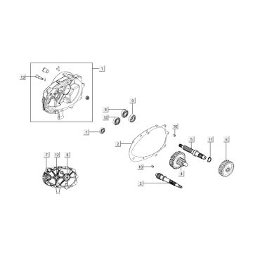 Dentizione - Trasmissione Kymco Super8 50 4-stroke 2009 → RicambiProduct-Electra-Beta-ARK-LC-SILVER-COSMO-2004-2-Stroke