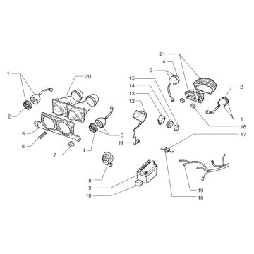 Parti elettriche Beta Ark-k 50 2T LC giallo 2008