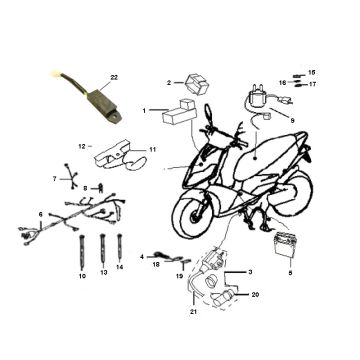 Ricambi elettrici Generic Xor 50 2-stroke 2009 nero