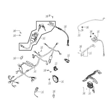 Ricambi elettrici Kymco Agility City 16 200i