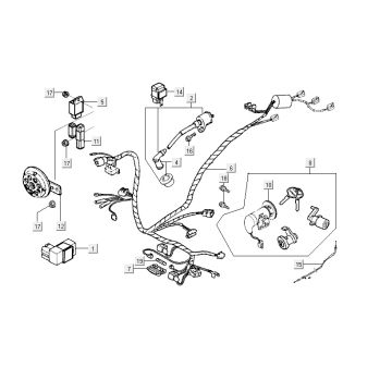 Parti elettriche Kymco Yup 50 2-stroke AC silver