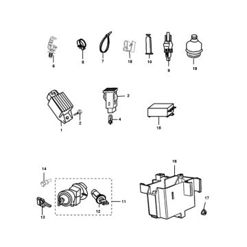 Ricambi elettrici Peugeot Ludix one a 2 tempi