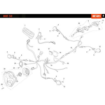 Ricambi elettrici Rieju MRT enduro black 2010 2 tempi