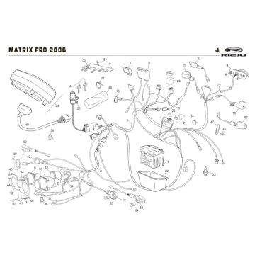 Parti elettriche Rieju Rs2 pro blue 2009 2 tempi