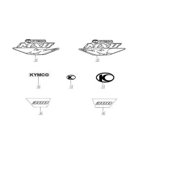 Emblemi - Adesivi Kymco MXU 300