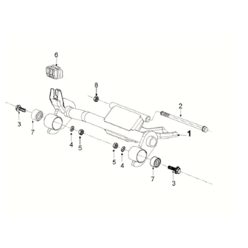 Engine bracket Peugeot Django 125 EFI E5 2021-2022