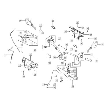 Volante - Componenti dello sterzo - Kymco E-Vitality