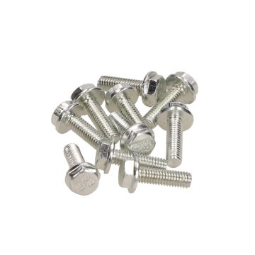 Bulloni a flangia lunghezza M6x20mm (SW10) vuoti 10 pezzi incluso telaio