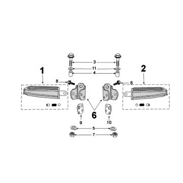 Footrest Peugeot Kisbee 2-takt