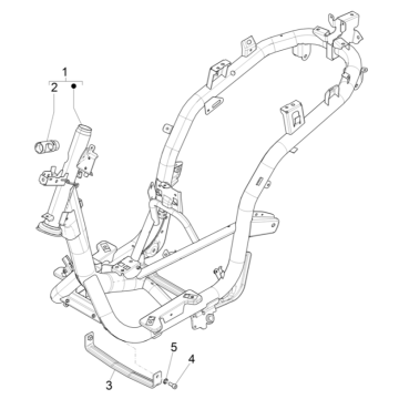 Telaio Piaggio Medley 125 ABS Euro 5 2021-2022