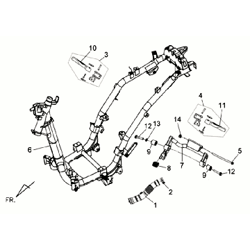 Telaio Sym Allo GT (WH006 S882U) bianco argento