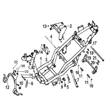 Telaio Generic Xor 50 2 tempi 2009 nero
