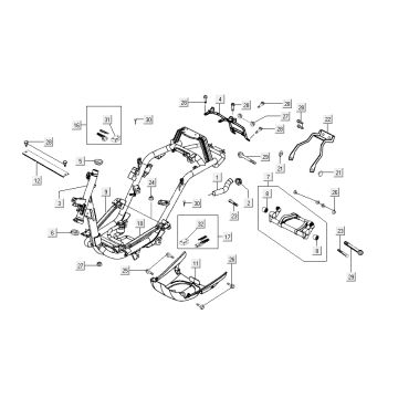 telaio Kymco Sento 50 4 tempi marrone