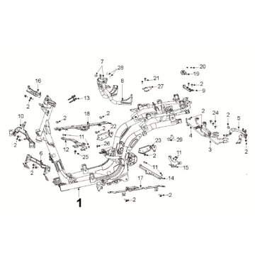 Telaio Peugeot Django 4 tempi E5