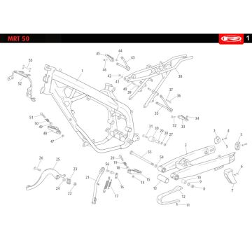 Telaio Rieju MRT SM nero 2010 a 2 tempi