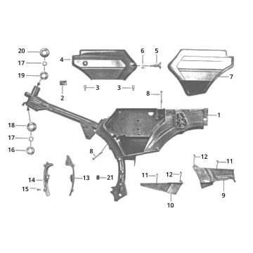 Telaio Zundapp GTS 50 517-40L5