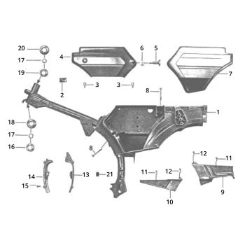Telaio Zundapp GTS 50 517-39L0